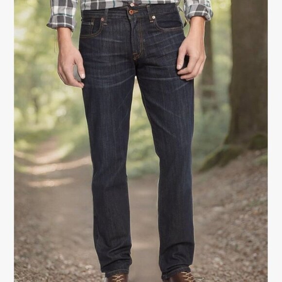 Lucky Brand NWT 221 Straight Fit Dark Wash Jeans 5 Pocket Dark Wash Size 38x32 - Picture 7 of 12